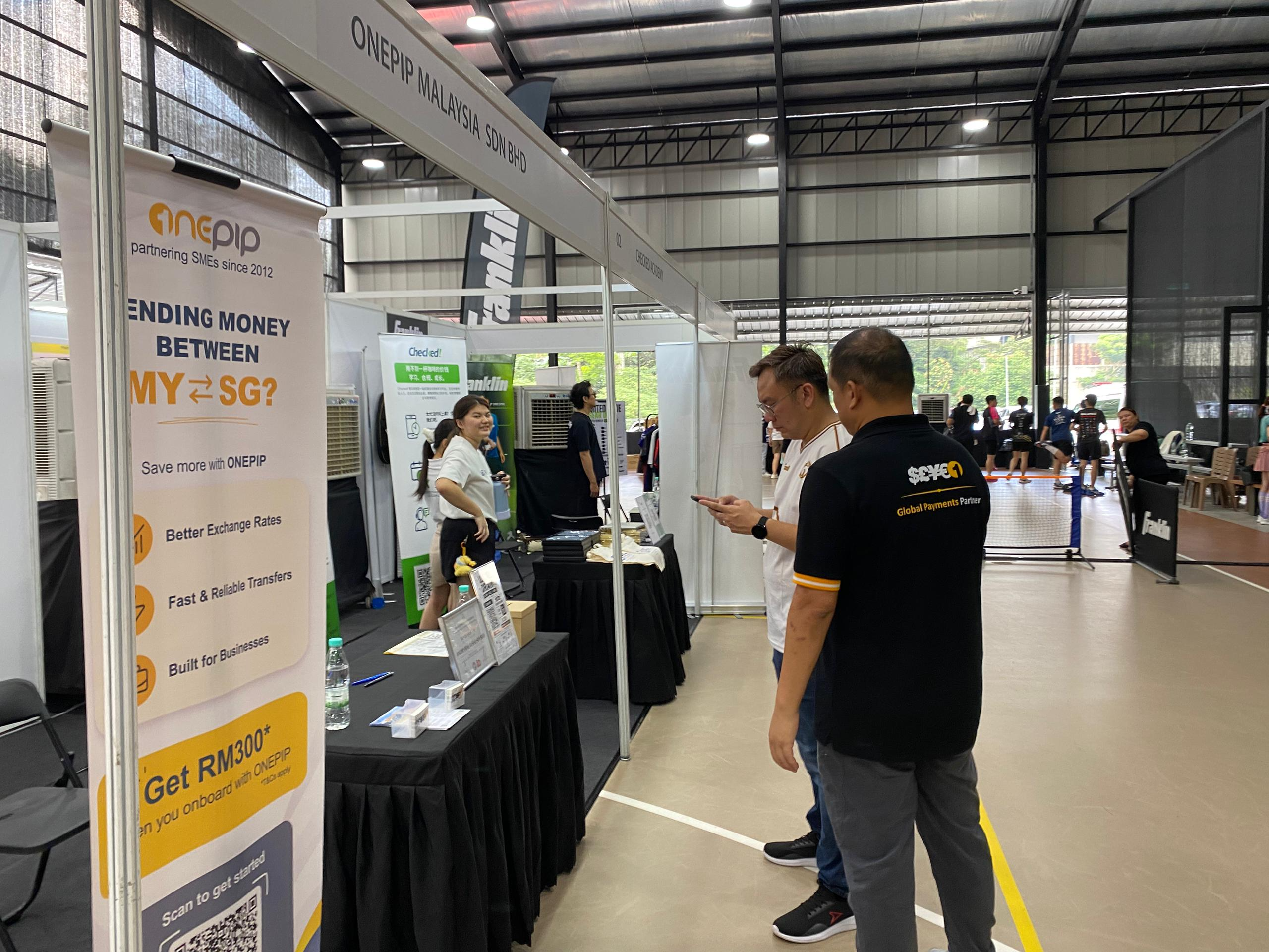 ONEPIP introducing cross-border payment solutions at the event